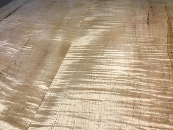Shimmering Curly Maple Dining Table - 6.5’