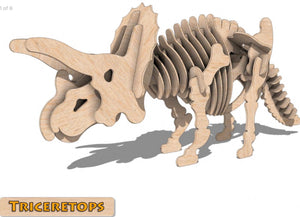 3D Puzzle- Dinosaur Collection: Triceretops