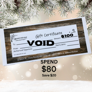 Christmas Special - $100 Gift Certificate for $80