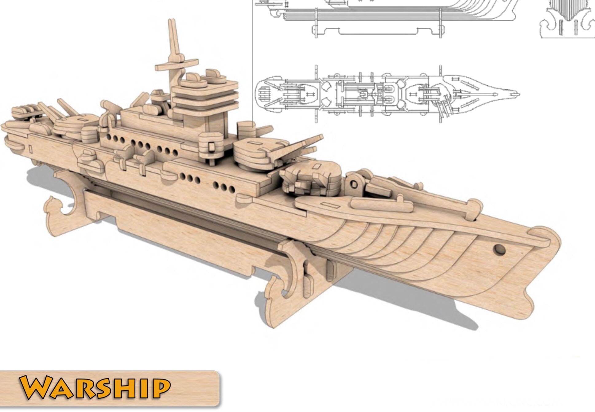3D Puzzle, Vehicle Collection - Warship