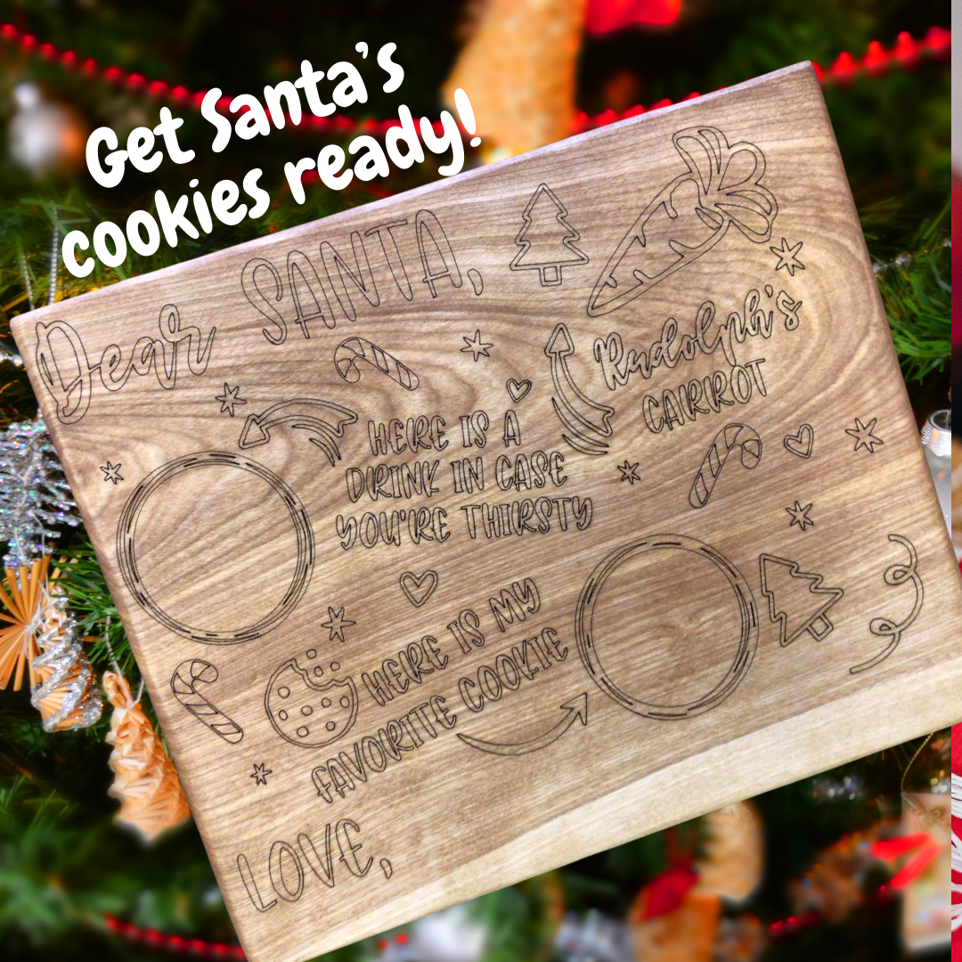 SANTA'S Milk & Cookie Board (and a little something for the reindeer too!)