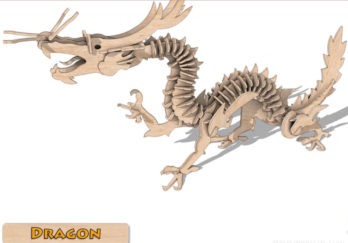 3D Puzzle Dragon IBranchedOut