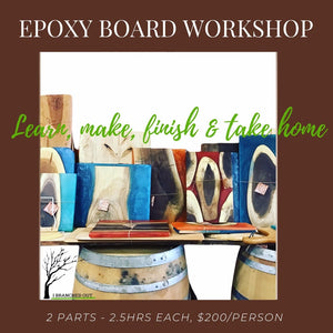 WORKSHOP - Make your own Epoxy Board (Part 1 & Part 2 - date TBD)