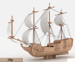 3D Puzzle, Vehicle Collection - Pirate Ship