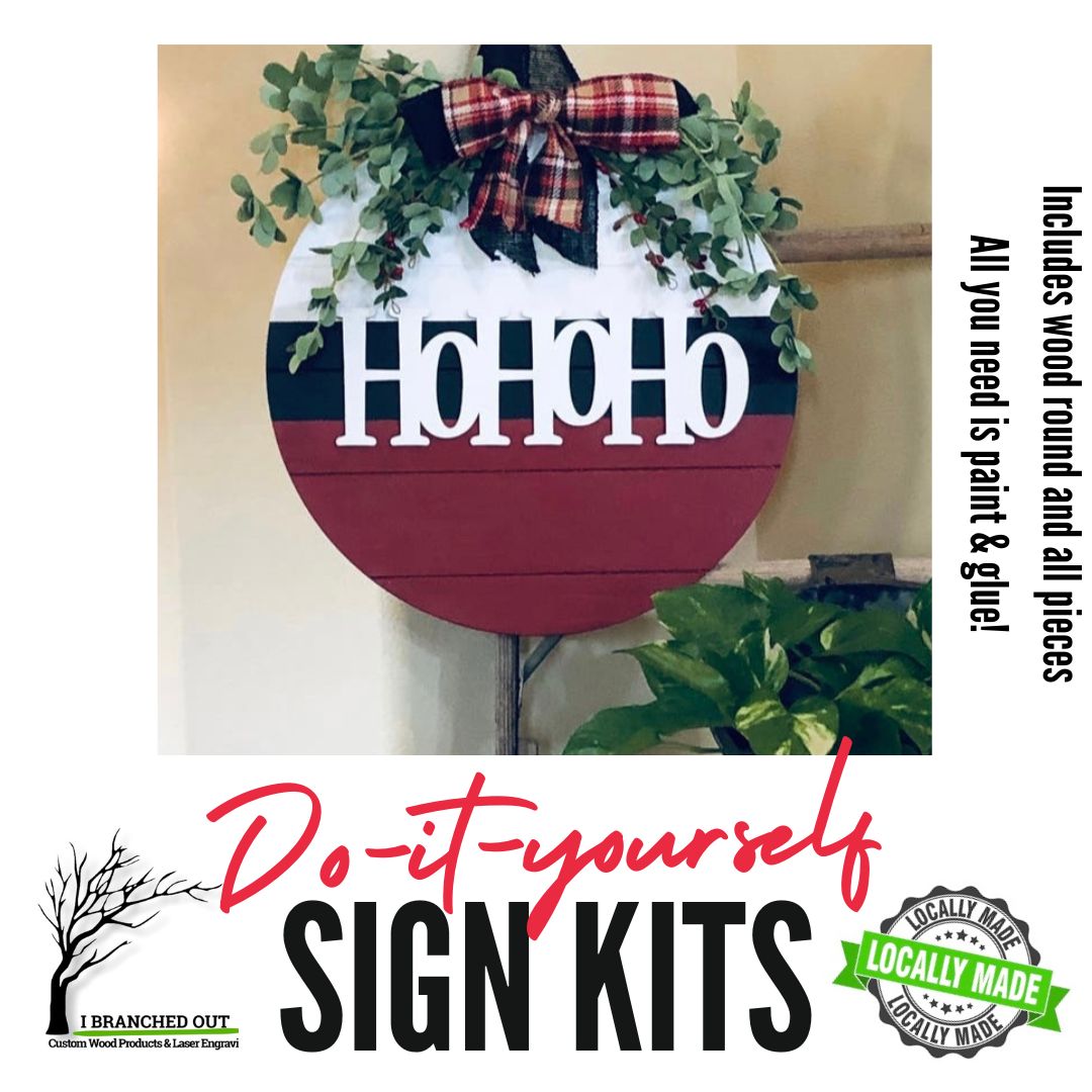 DO-IT-YOURSELF Sign Kit - HO HO HO