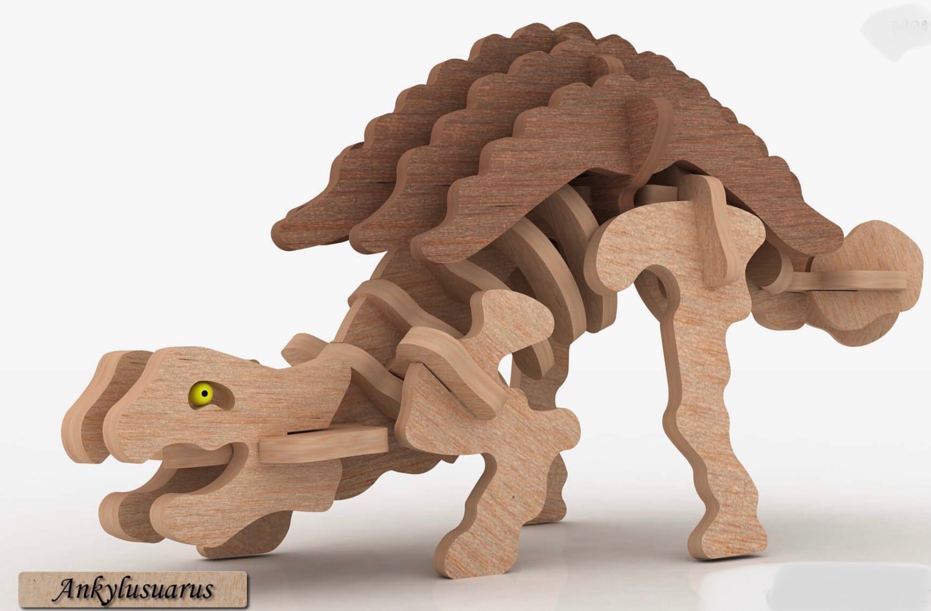 3D Puzzle- Dinosaur Collection: Ankylusuarus – IBranchedOut