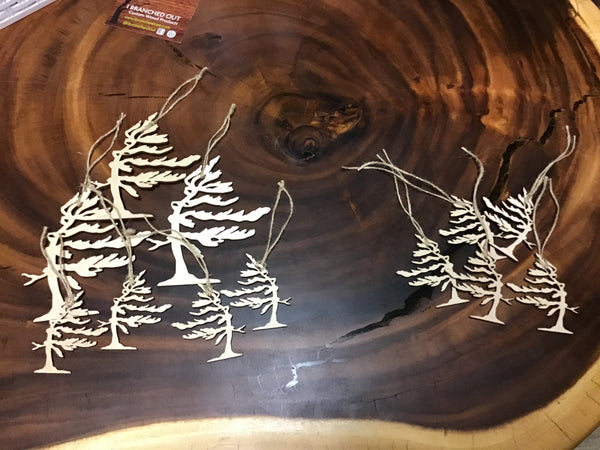 Windswept Pine Tree Ornament