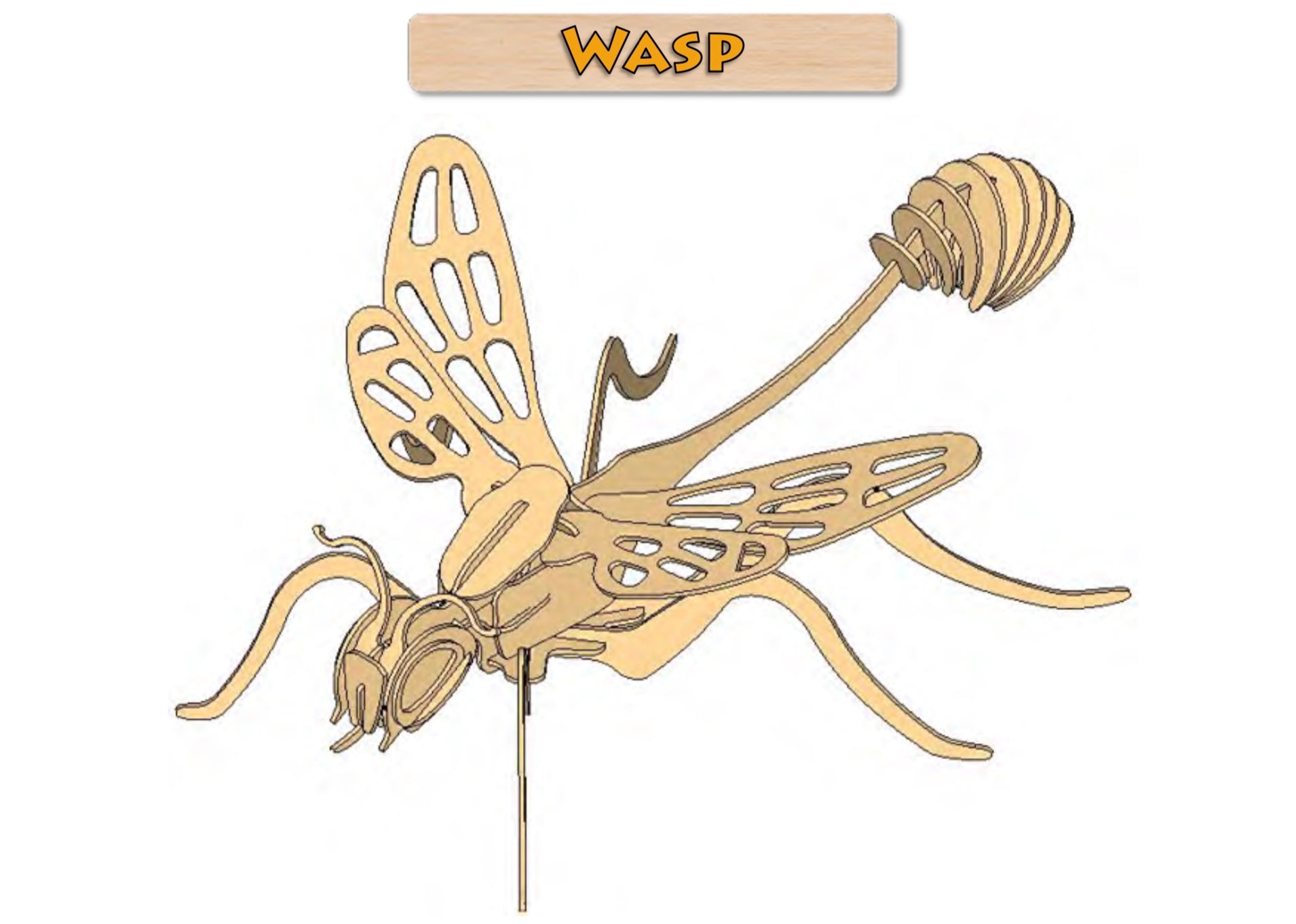 3D Puzzle- Insect Collection: Wasp