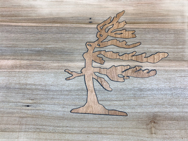Maple Charcuterie Board with Windswept Pine Inlay